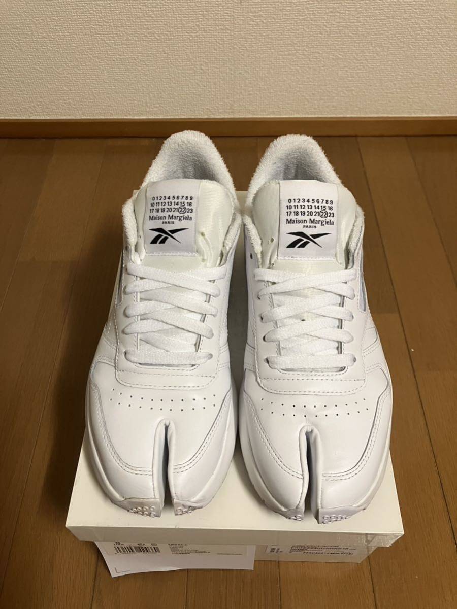 Maison Margiela x Reebok tabi Classic Leather US8 26cm 40.5 ホワイト メゾンマルジェラ リーボック タビ Tabi Reebok Margiela Instapump NEW! SNEAKER