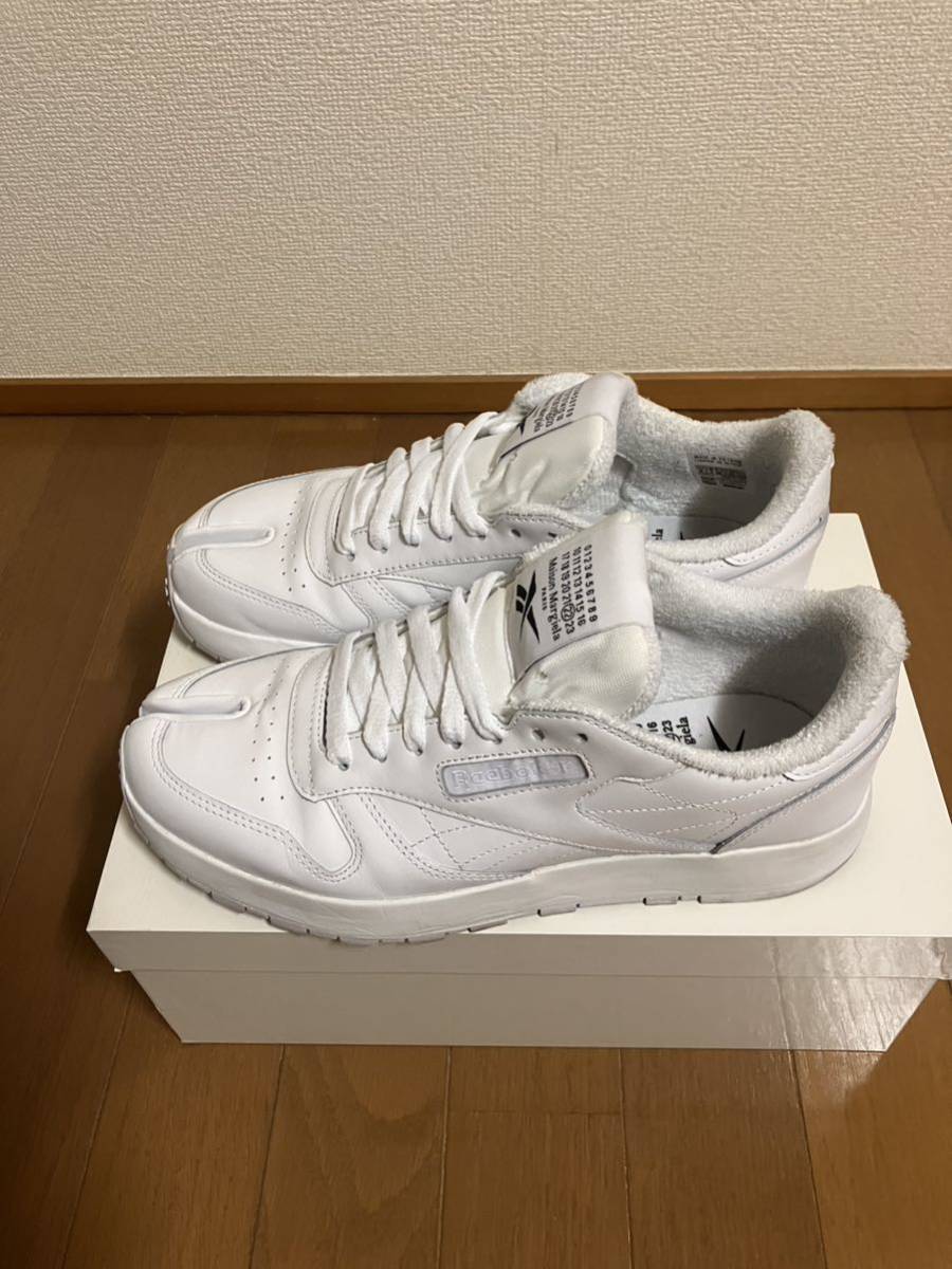 Maison Margiela x Reebok tabi Classic Leather US8 26cm 40.5 ホワイト メゾンマルジェラ リーボック タビ Tabi Reebok Margiela Instapump NEW! SNEAKER