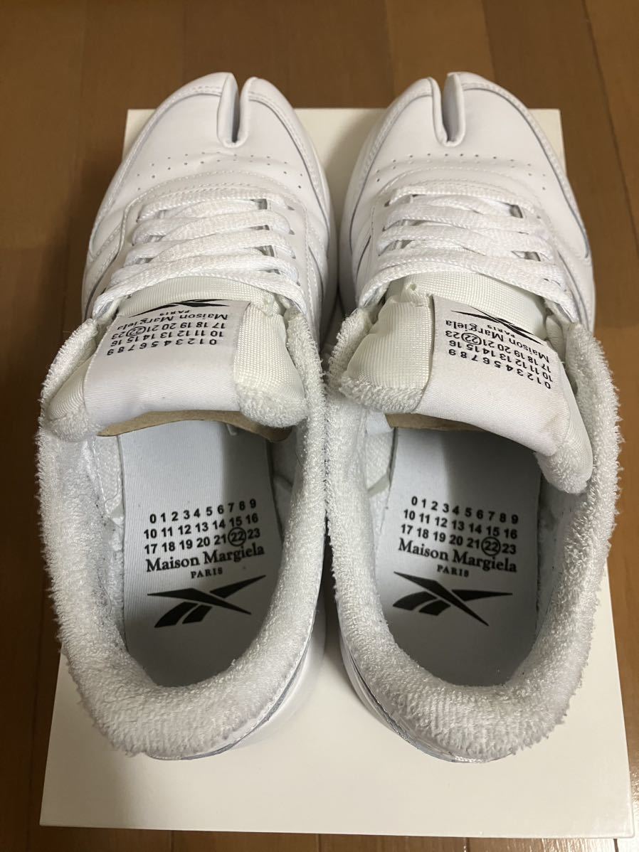 Maison Margiela x Reebok tabi Classic Leather US8 26cm 40.5 ホワイト メゾンマルジェラ リーボック タビ Tabi Reebok Margiela Instapump NEW! SNEAKER