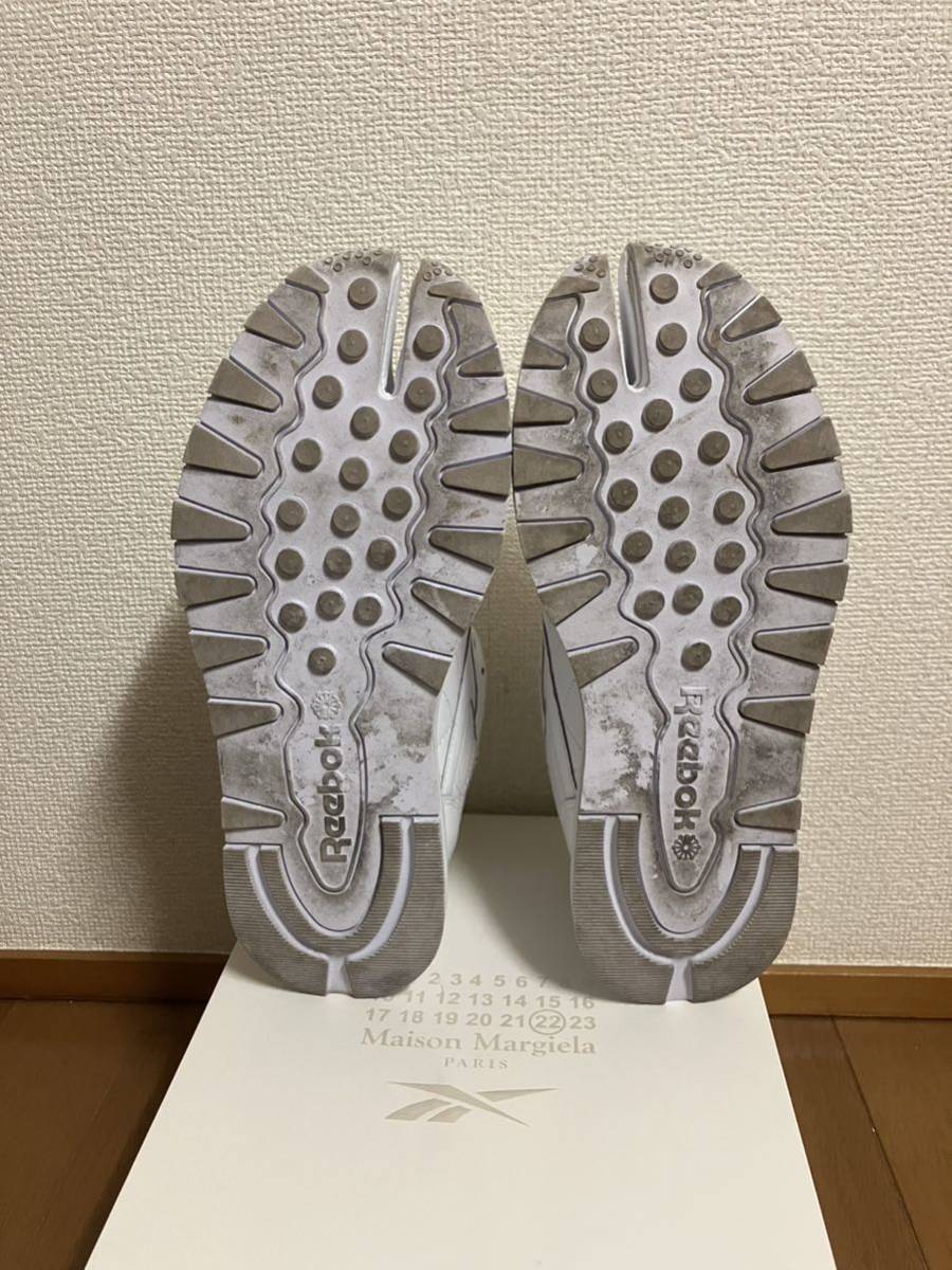 Maison Margiela x Reebok tabi Classic Leather US8 26cm 40.5 ホワイト メゾンマルジェラ リーボック タビ Tabi Reebok Margiela Instapump NEW! SNEAKER