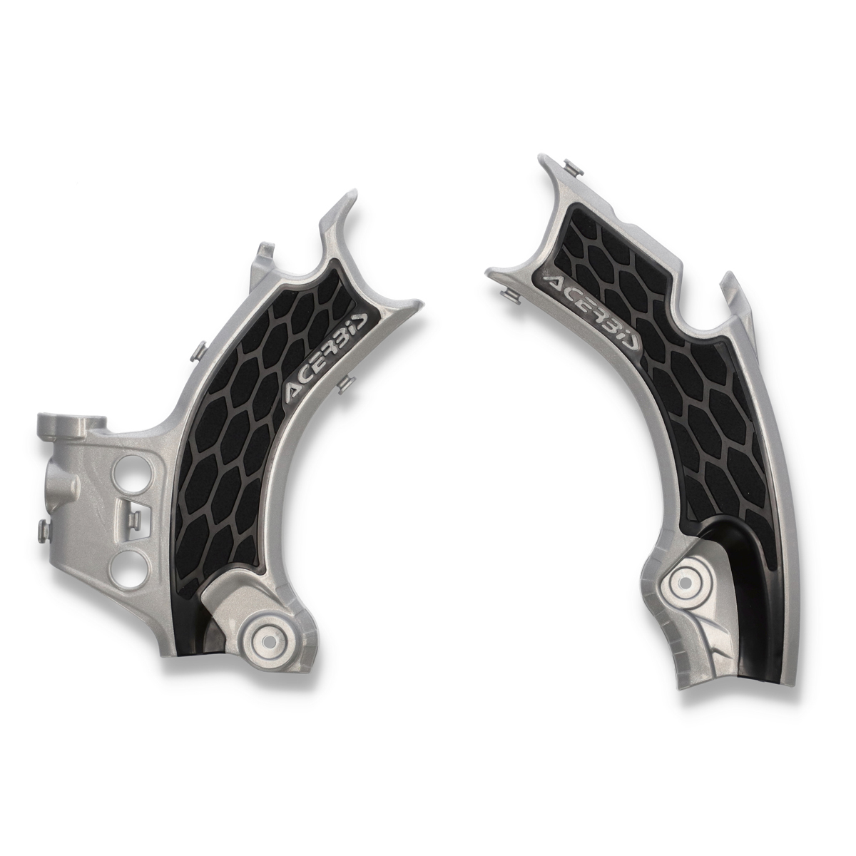 定形外￥510】ACERBIS X-GRIP フレームプロテクター シルバーブラック