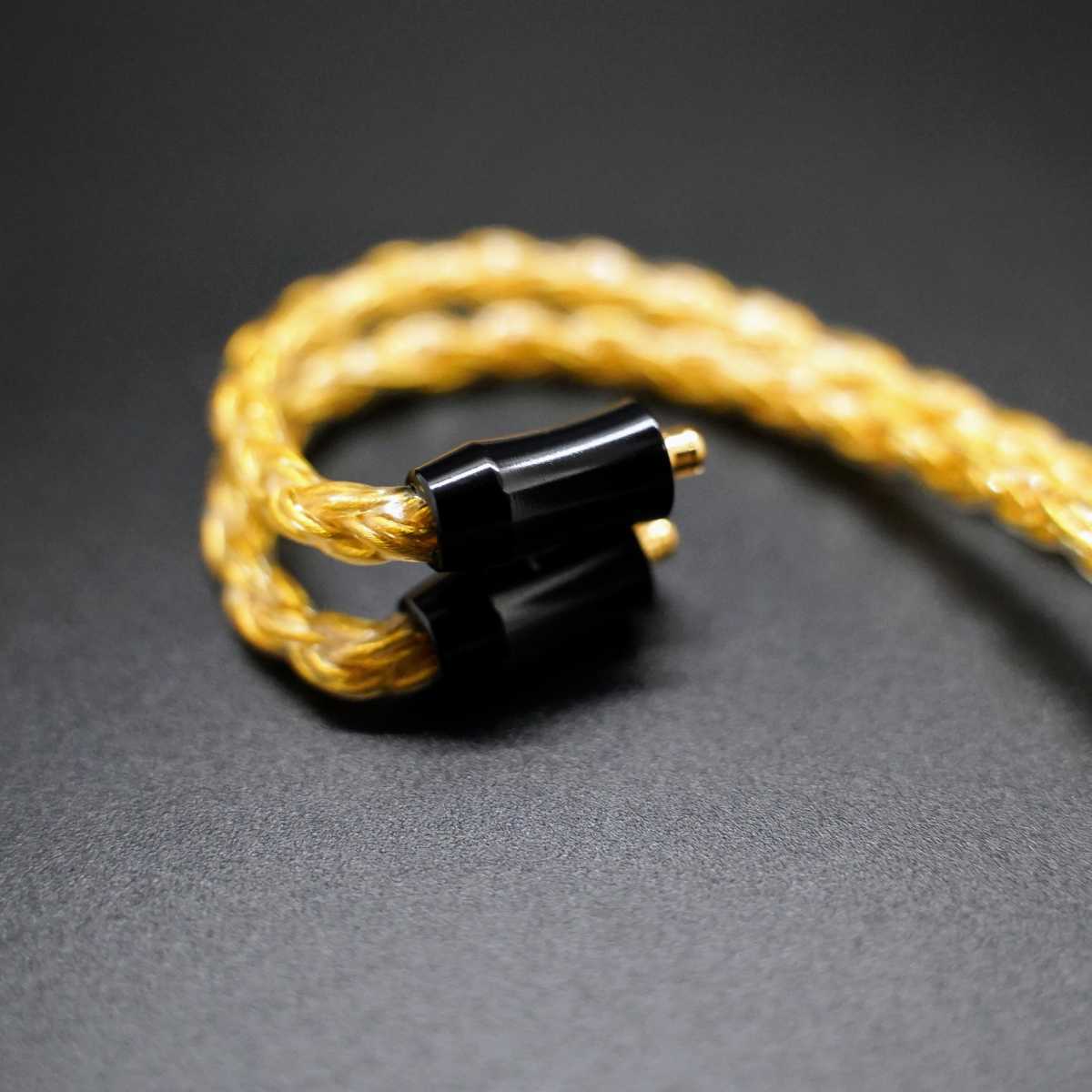超希少!16芯 金メッキリケーブル mmcx/4.4mm バランス（ブラック） 超