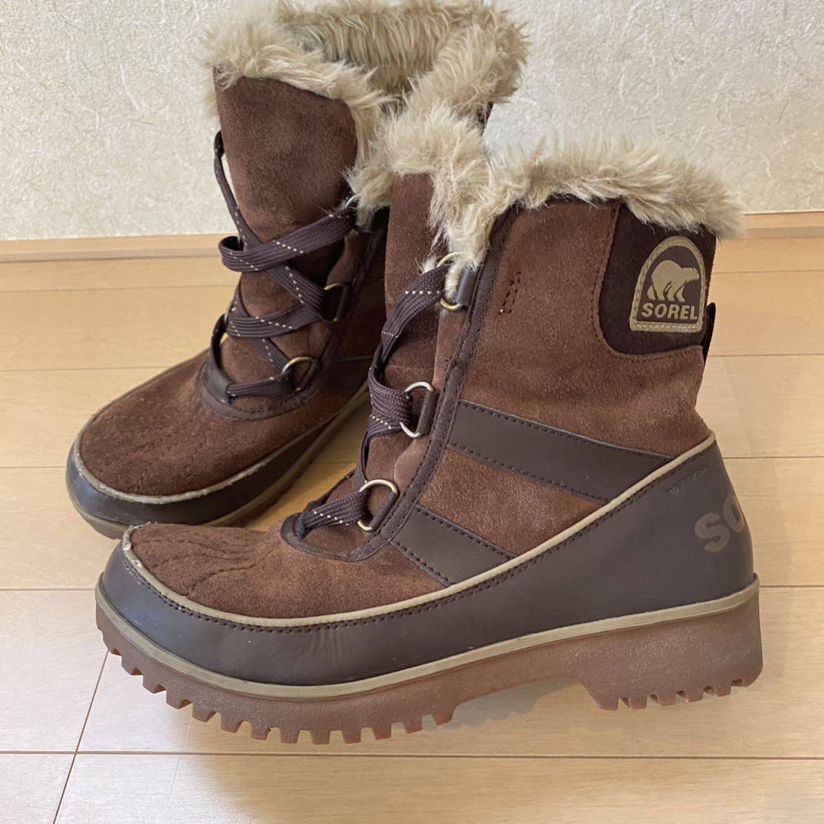 【お得，品質保証】 SOREL ソレル スノーブーツ ウォータープルーフ 防水防雪防寒 24cm ダークブラウン(24.0cm)｜売買されたオークション情報、yahooの商品情報をアーカイブ公開 - オークファン 24.0cm