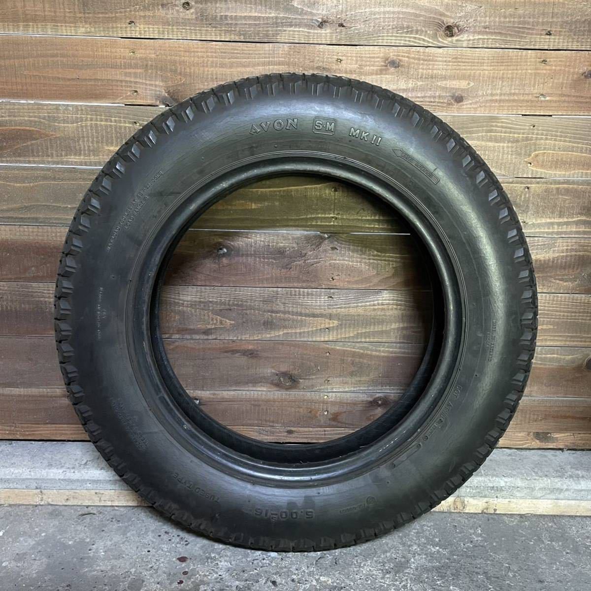 AVON エイボン 5.00-16 溝残り5ミリ 中古タイヤ ハーレー Harley