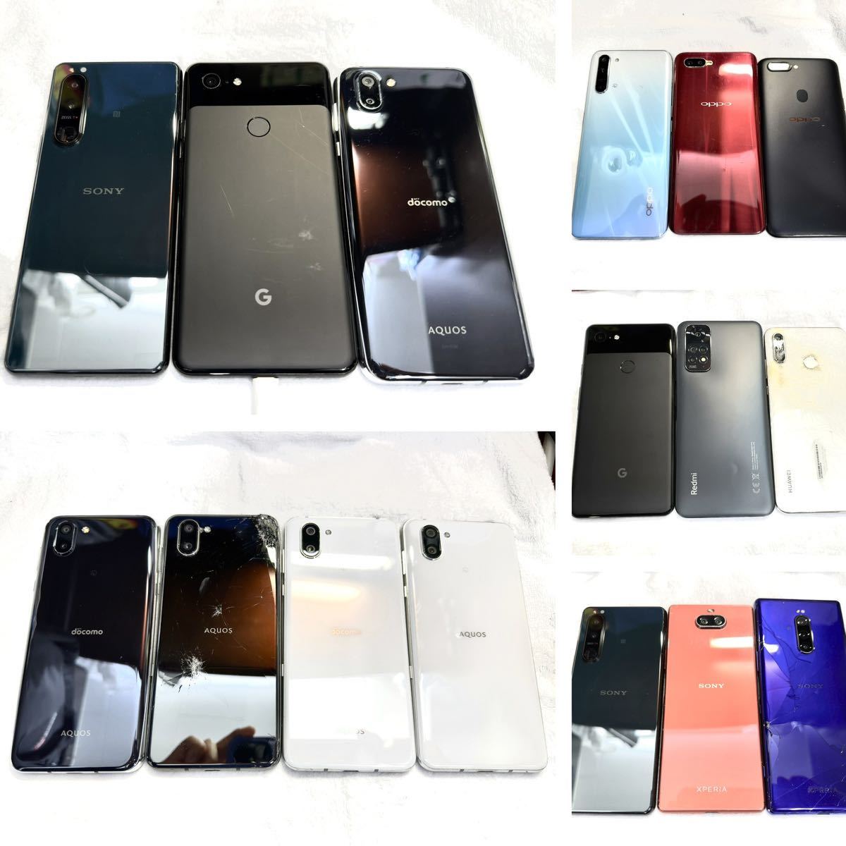 充電ケーブル 13台 まとめ OPPO Reno Google pixel Xiaomi HUAWEI P30 SHARP AQUOS R3 ...