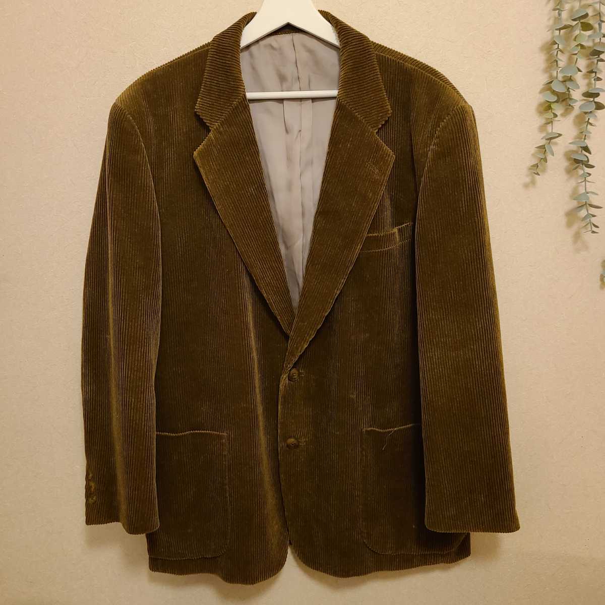 BURBERRY コーデュロイジャケット Lサイズ ネーム入り ブラウン 茶 