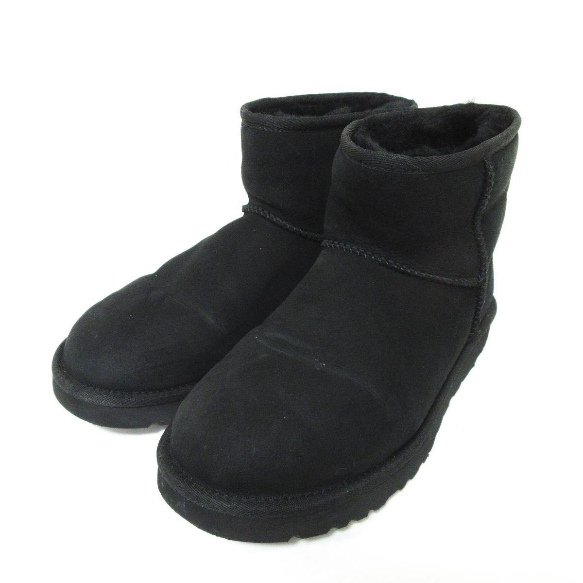 2025，爆買い ほぼ UGG Australia アグオーストラリア CLASSIC MINI クラシックミニ スエード ムートンブーツ 1002072 US9 27cm 黒 ブラック(US6)｜売買されたオークション情報、yahooの商品情報をアーカイブ公開 - オー 女性用