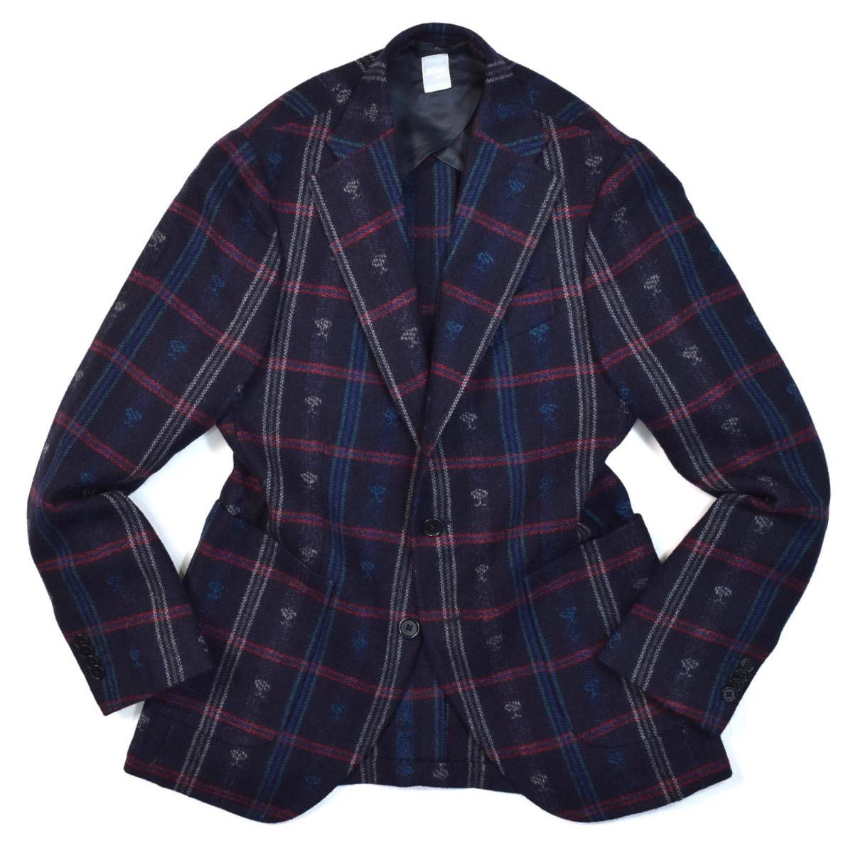 希少gi Capri napoliジカプリ チェックツイードテーラードジャケット