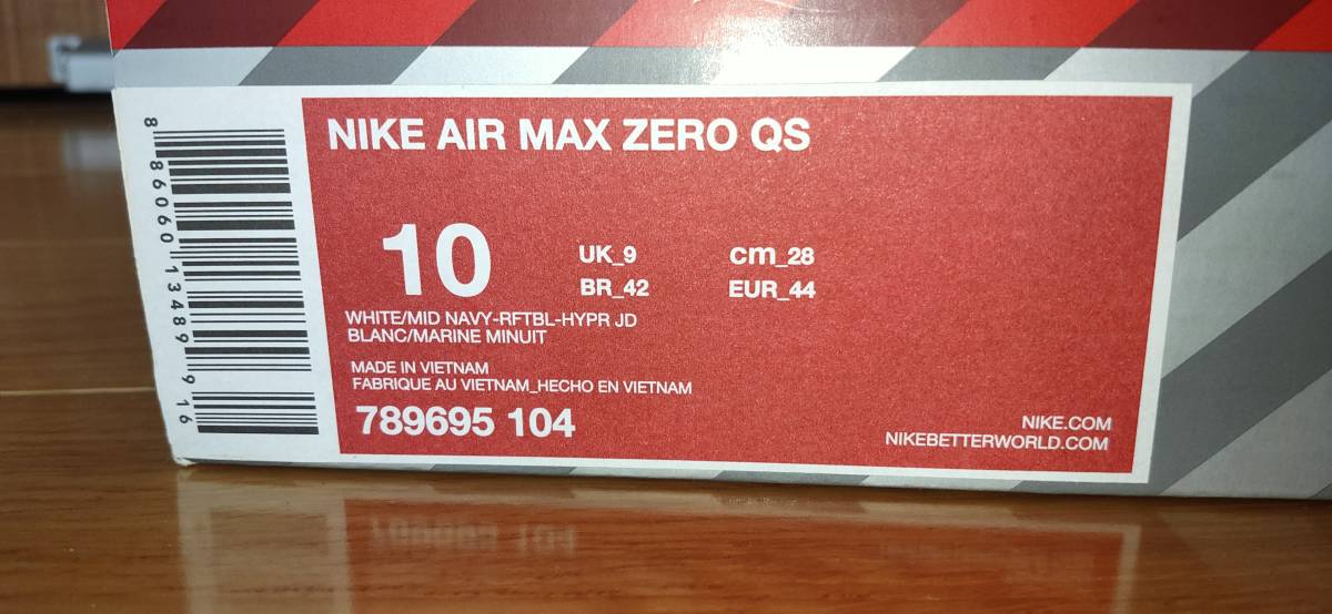 新品未使用】Nike ナイキ Air Max Zero QS エアマックス ゼロ 28cm 