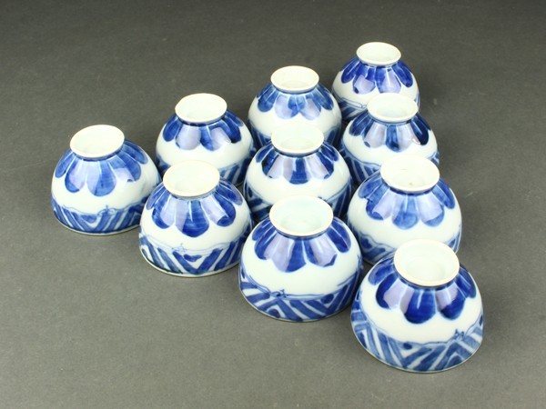 2026，格安 宇 LA056 唐物 染付 煎茶碗 十客 煎茶道具(染付)｜売買されたオークション情報、yahooの商品情報をアーカイブ公開 - オークファン 骨董陶磁器一般