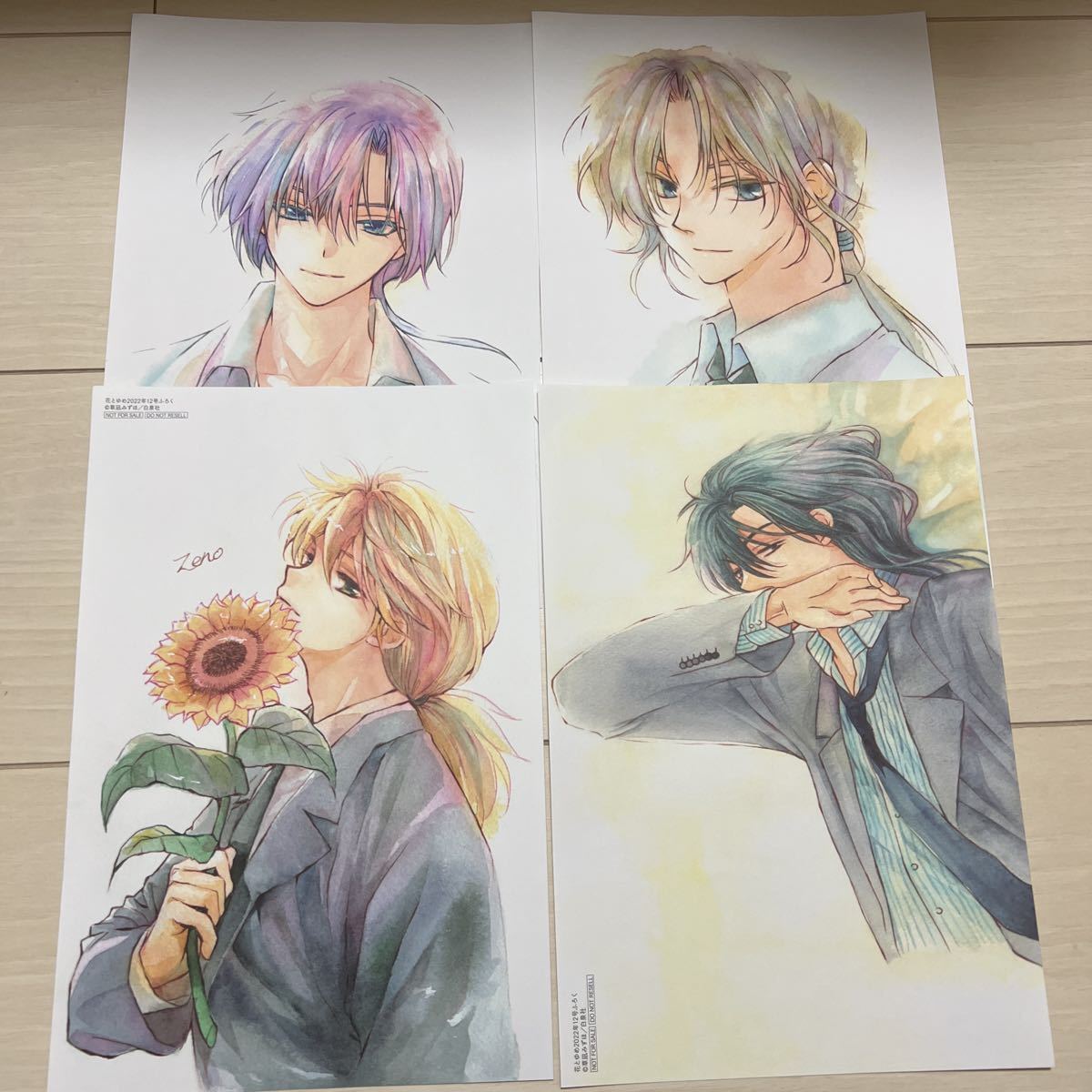 暁のヨナ 花とゆめ付録 複製原画 制作手帳 ブロマイド ポストカード 