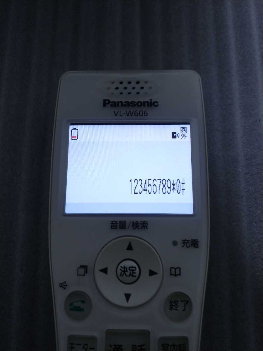 動作品 パナソニック VL-W606 ワイヤレスモニター 子機 Panasonic