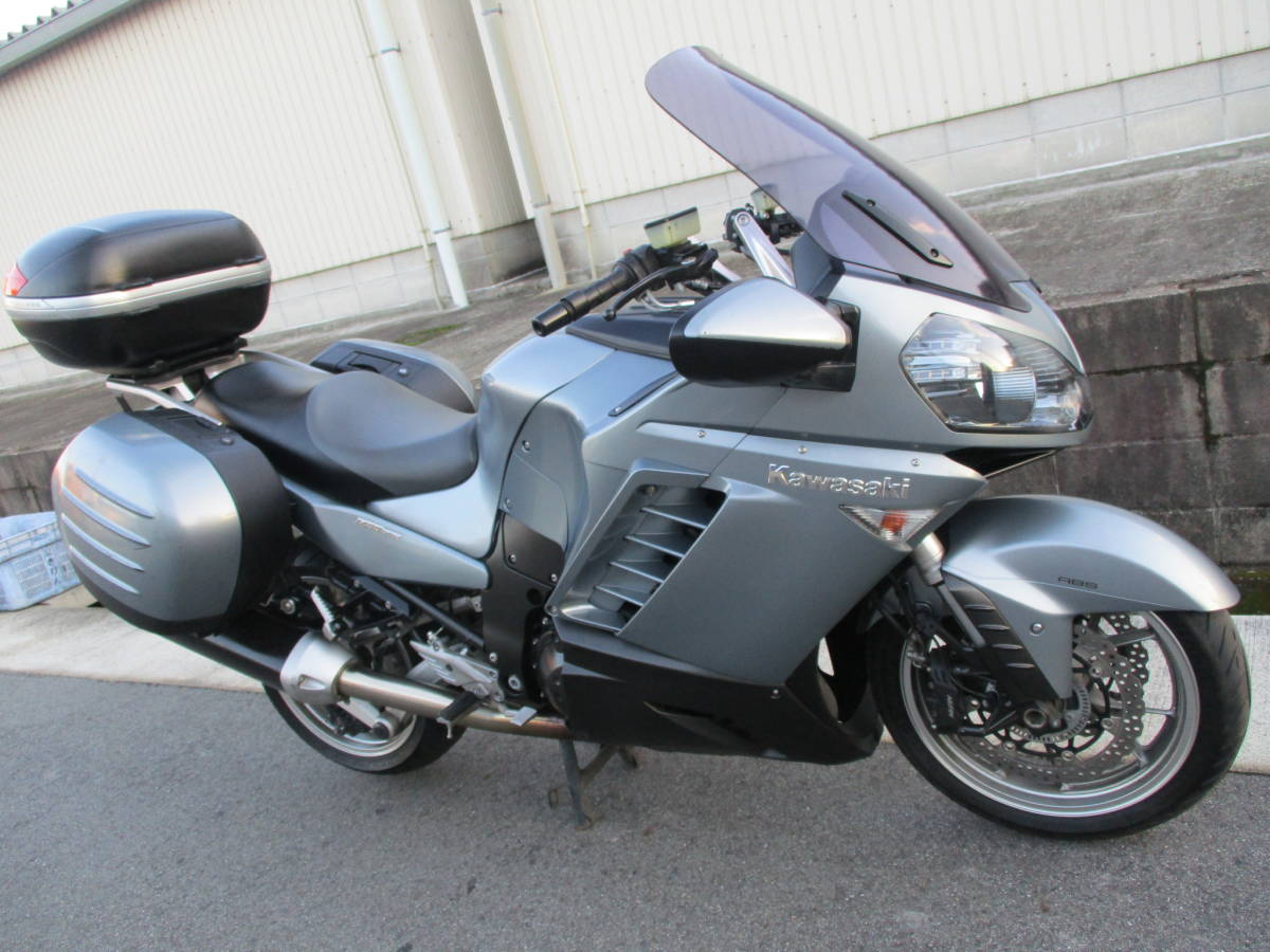 ☆動画有 美車機関良好 1400GTR 車検付き カワサキ ZX14R パニアケース トップケース付き ローン可☆