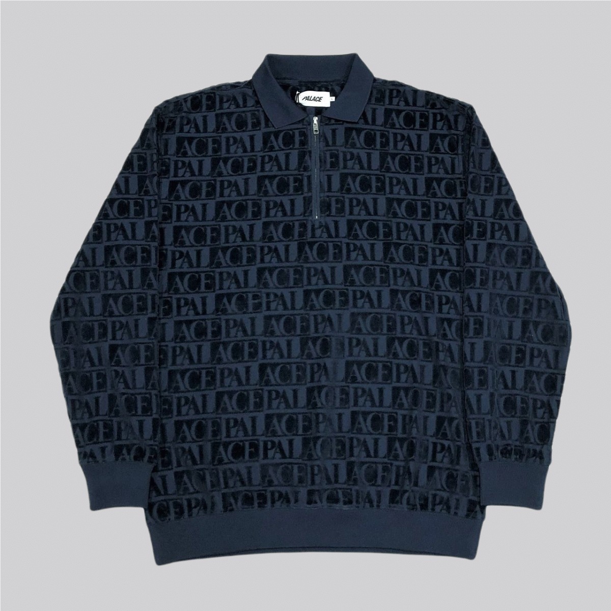 PALACE / 22FW DOMINO JACQUARD 1/4 ZIP POLO CREW パレス ドミノ 