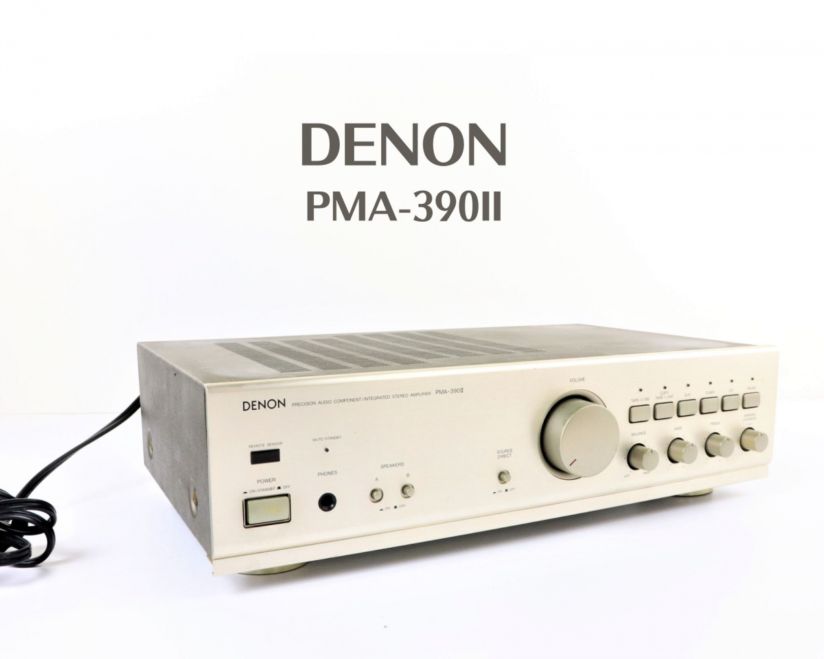 動作品】 DENON PMA-390II デノン プリメインアンプ ゴールドカラー