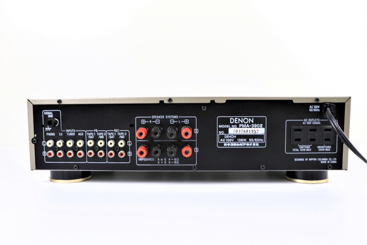 動作品】 DENON PMA-390II デノン プリメインアンプ ゴールドカラー