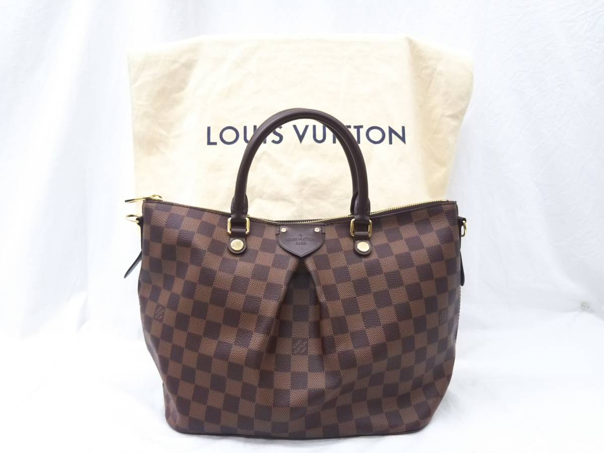LOUIS VUITTON ダミエ エベヌ RI0148／シエナPM バッグ 2way ダミエ