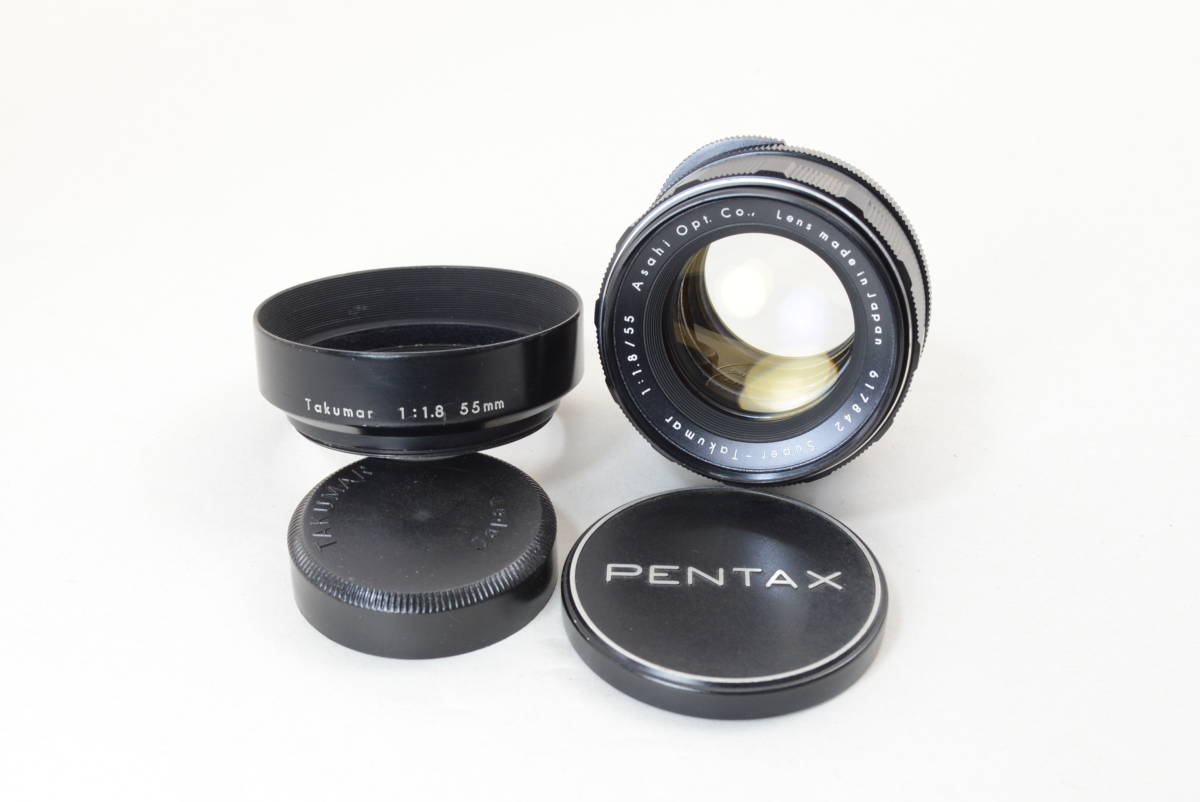 ペンタックス SP ＆ Super-Takumar 55mm F1.8 #92 ecoま】ペンタックス Super-Takumar 55mm F1.8 no.617842 美品 メタル
