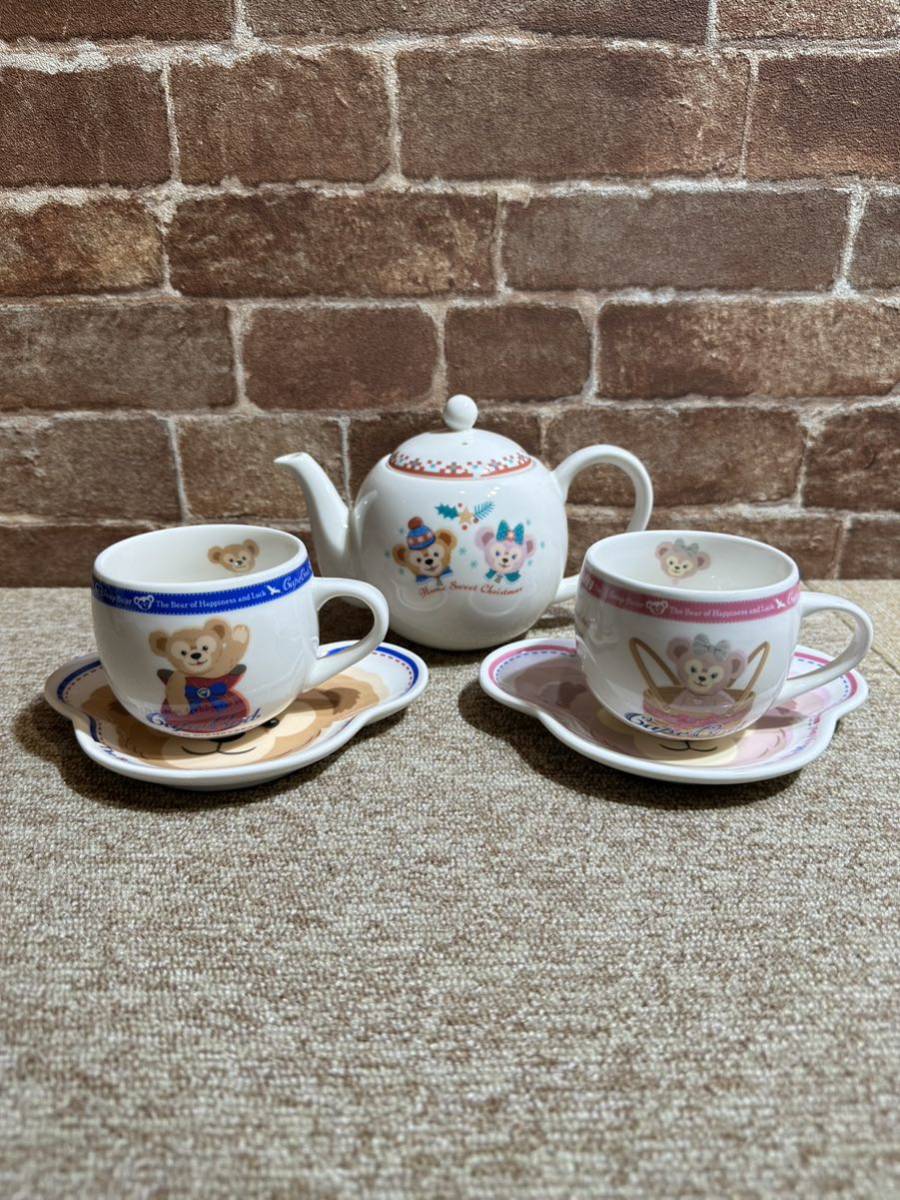 TDS ダッフィーシェリーメイ クリスマス限定カップ&ソーサー （東京  