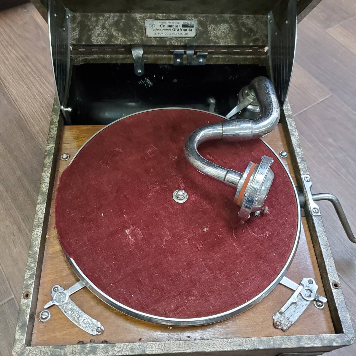 Columbia G-208 蓄音機 メンテナンス済み Columbia 蓄音機 G-208 Columbia G-208 蓄音機 メンテナンス済み Columbia 蓄音機 G-208