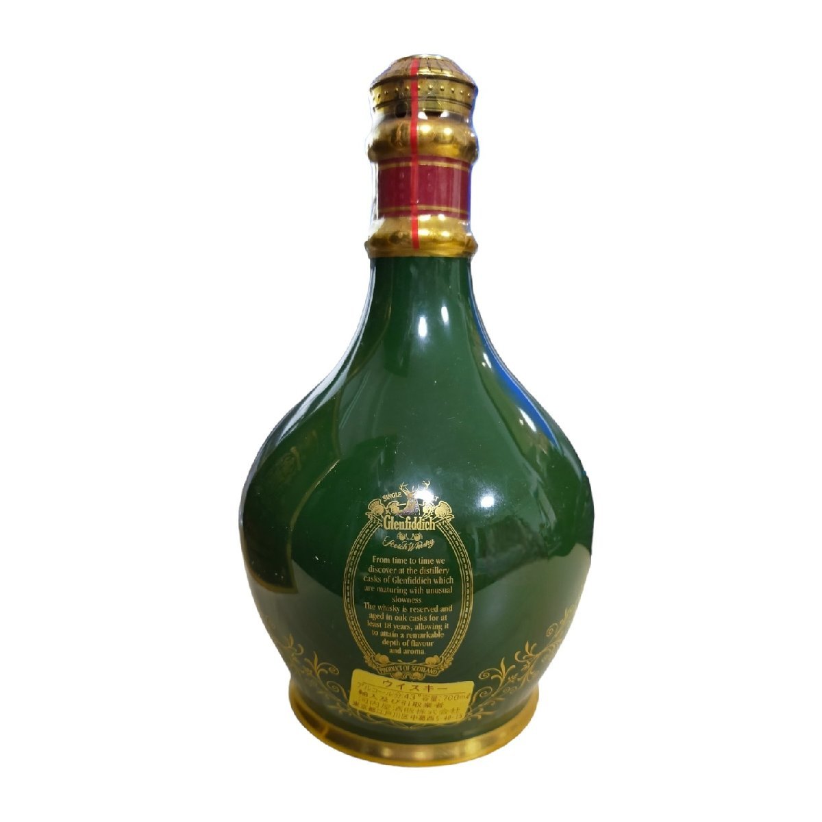 未開栓 Glenfiddich グレンフィディック 18年 緑 グリーン 陶器ボトル