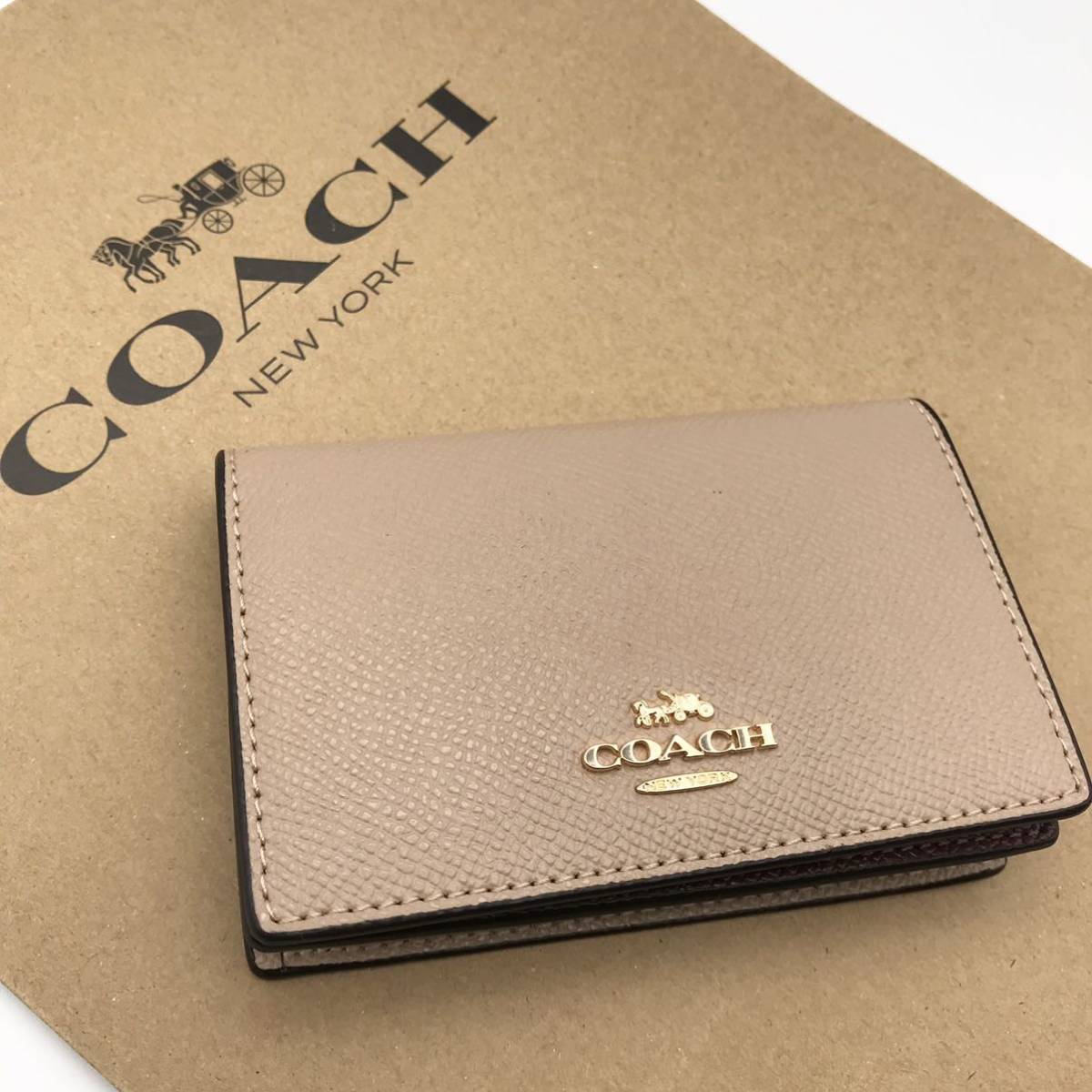 COACH☆新品】大人気！ビジネス カード ケース！トープ！名刺入れ