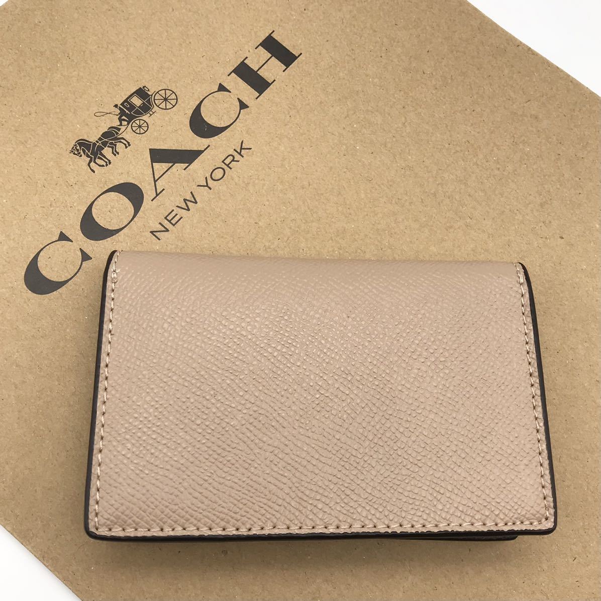 COACH☆新品】大人気！ビジネス カード ケース！トープ！名刺入れ