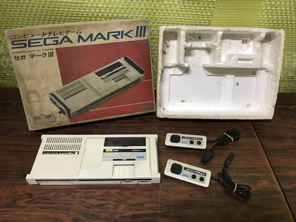 SEGA MARK III Console 2contlloers working w/box セガ マーク3 本体1  