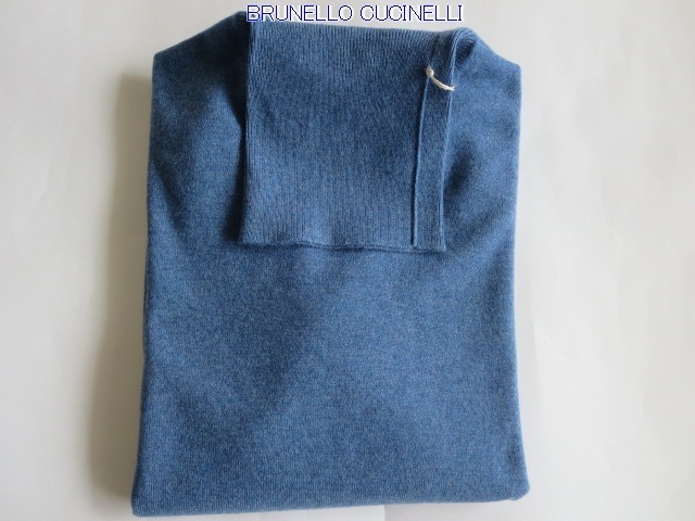 美品]ブルネロクチネリレディース カシミヤ100 変形ニットM ダーク