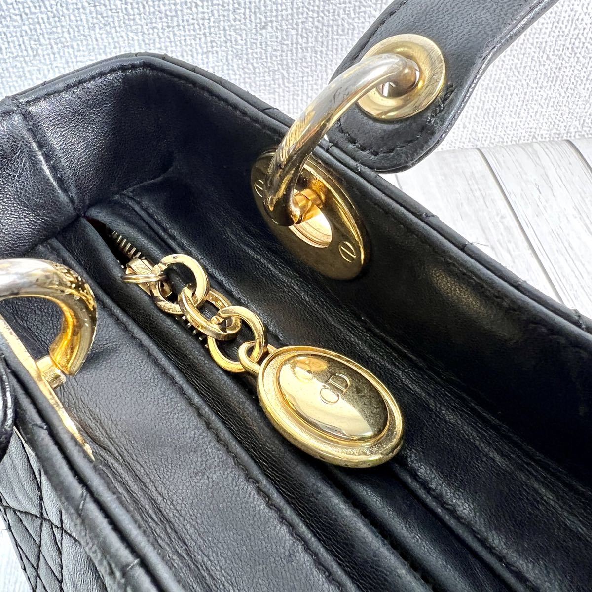 1円〜 Christian Dior クリスチャンディオール レディ レザー 