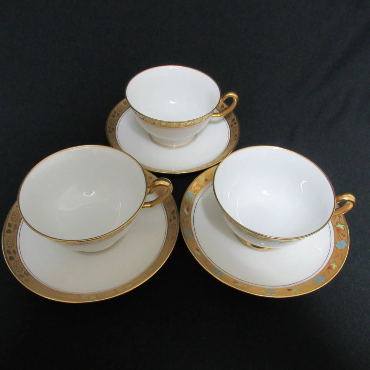 1682821－168】大倉陶園 OKURA JB刻印 金蝕 カップソーサー コーヒー 