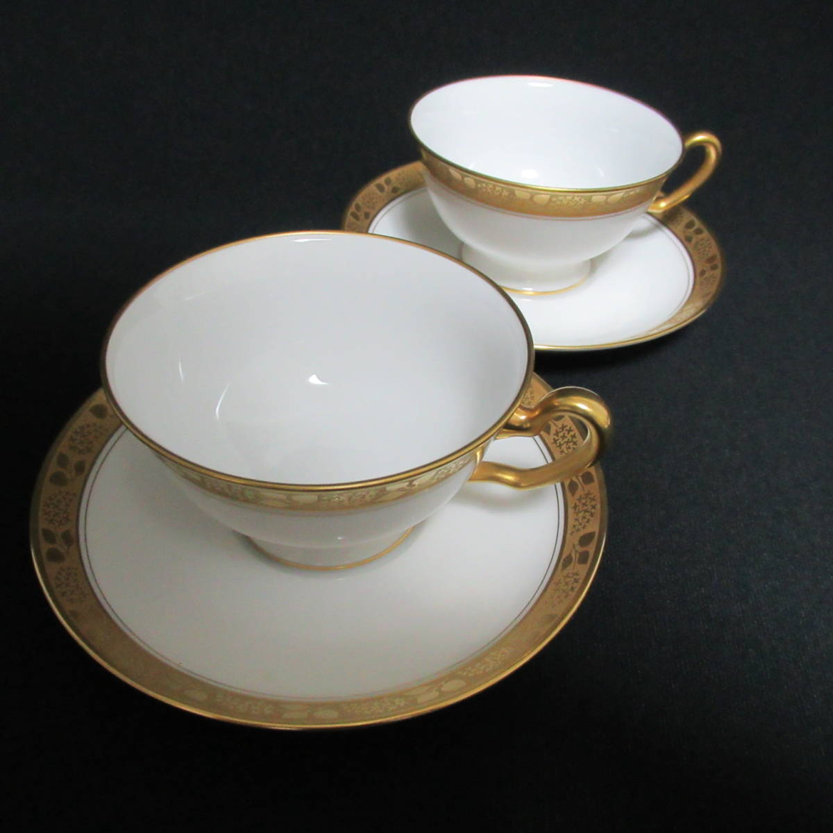 1682821－168】大倉陶園 OKURA JB刻印 金蝕 カップソーサー コーヒー 