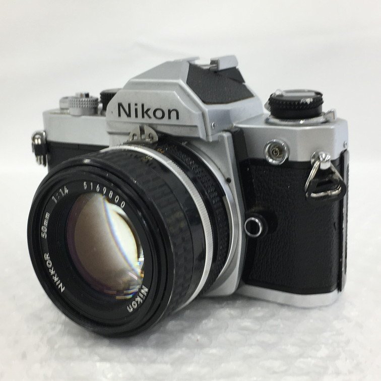 ALAD1022】ニコン Nikon FM + NIKKOR 50/1.4 一眼レフ フィルムカメラ