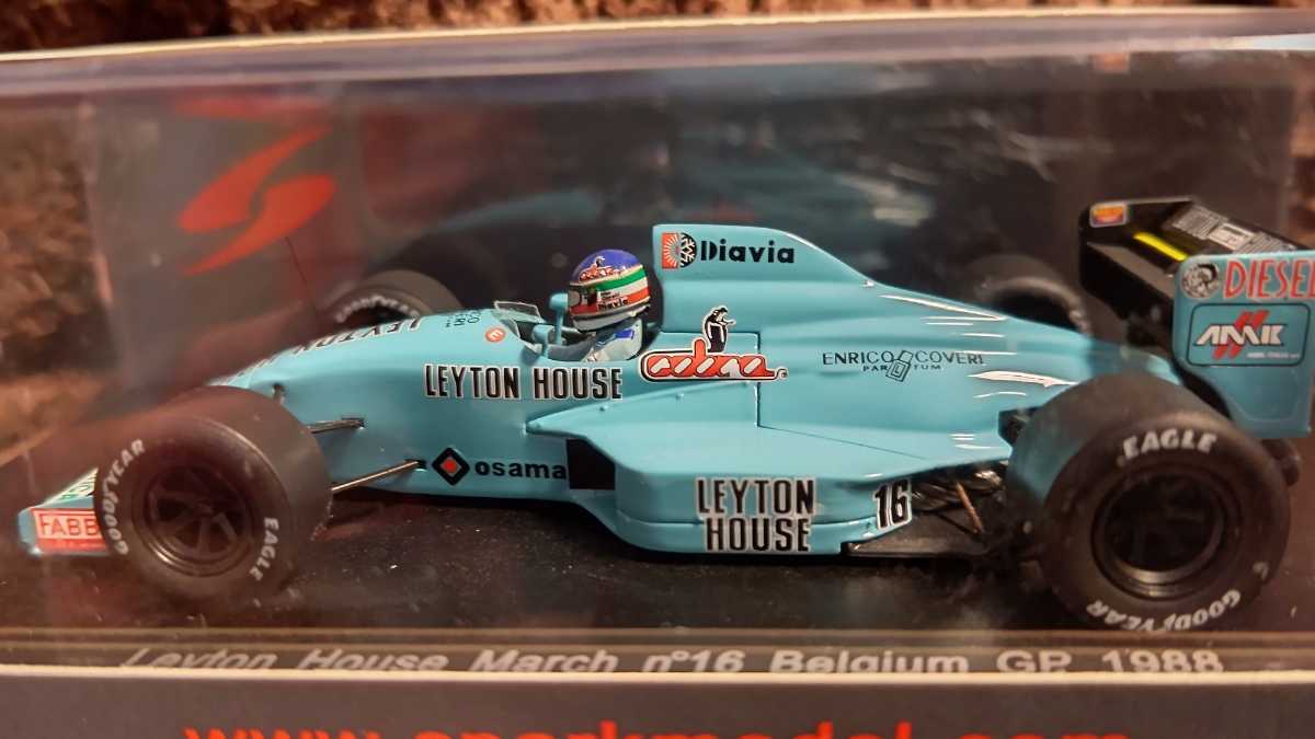 スパークモデル 1/43 レイトンハウスマーチ 1988 ベルギーGP I.カペリ