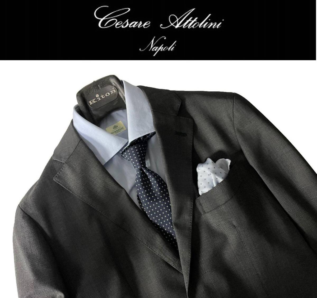 Cesare Attolini アットリーニ手仕事ナポリ仕立て 春夏向けホップ LE 