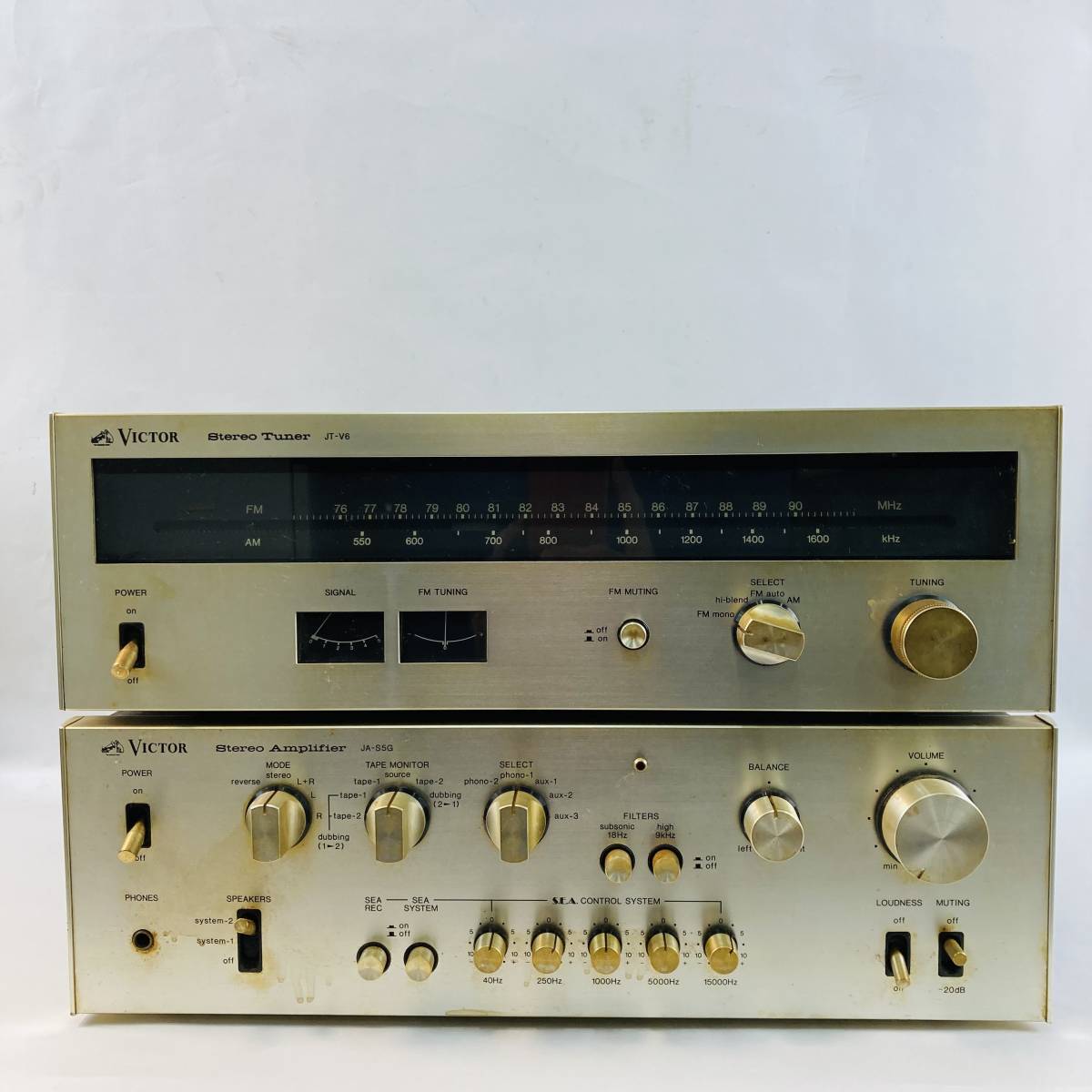 VICTOR プリメインアンプ JA-S5G チューナー JT-V6 ビクター