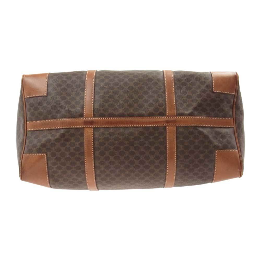 CELINE セリーヌ オールド マカダム ボストン バッグ ブラウン系【中古