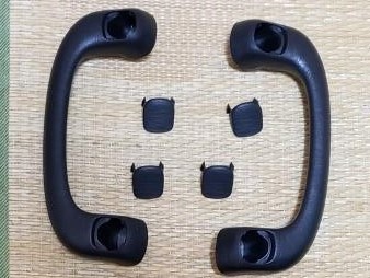 ◇200系 ハイエース アシストグリップ セット ブラック Aピラー 新品