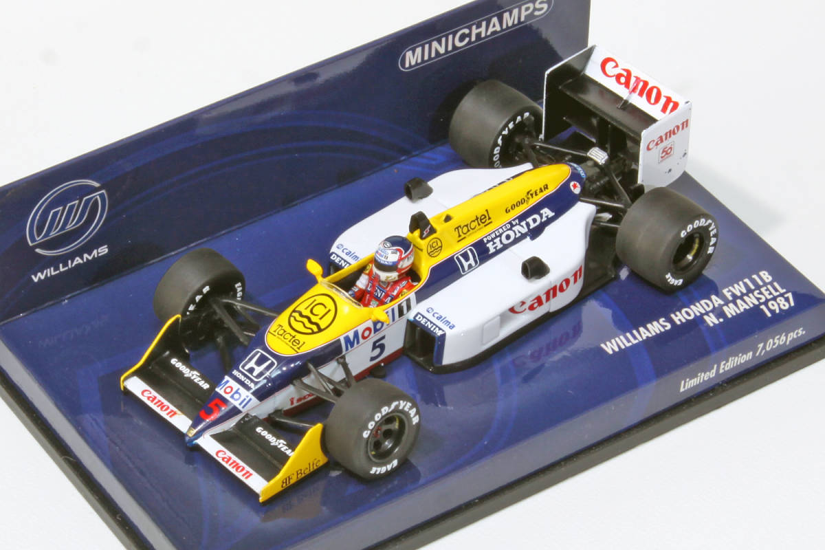 1/43 MINICHAMPS ウィリアムズ FW11B N.マンセル 1987【英国版