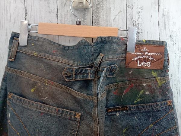 VIVIENNE WESTWOOD×Lee ビビアンウエストウッド×リー ペンキ柄 ジーンズ W30 L34 OVERALL JEAN ヴィヴィアンウエストウッド Westwood Vivienne 希少 ショートパンツ ヴィヴィアン・ウエストウッド×Leeのコラボレーションデニム