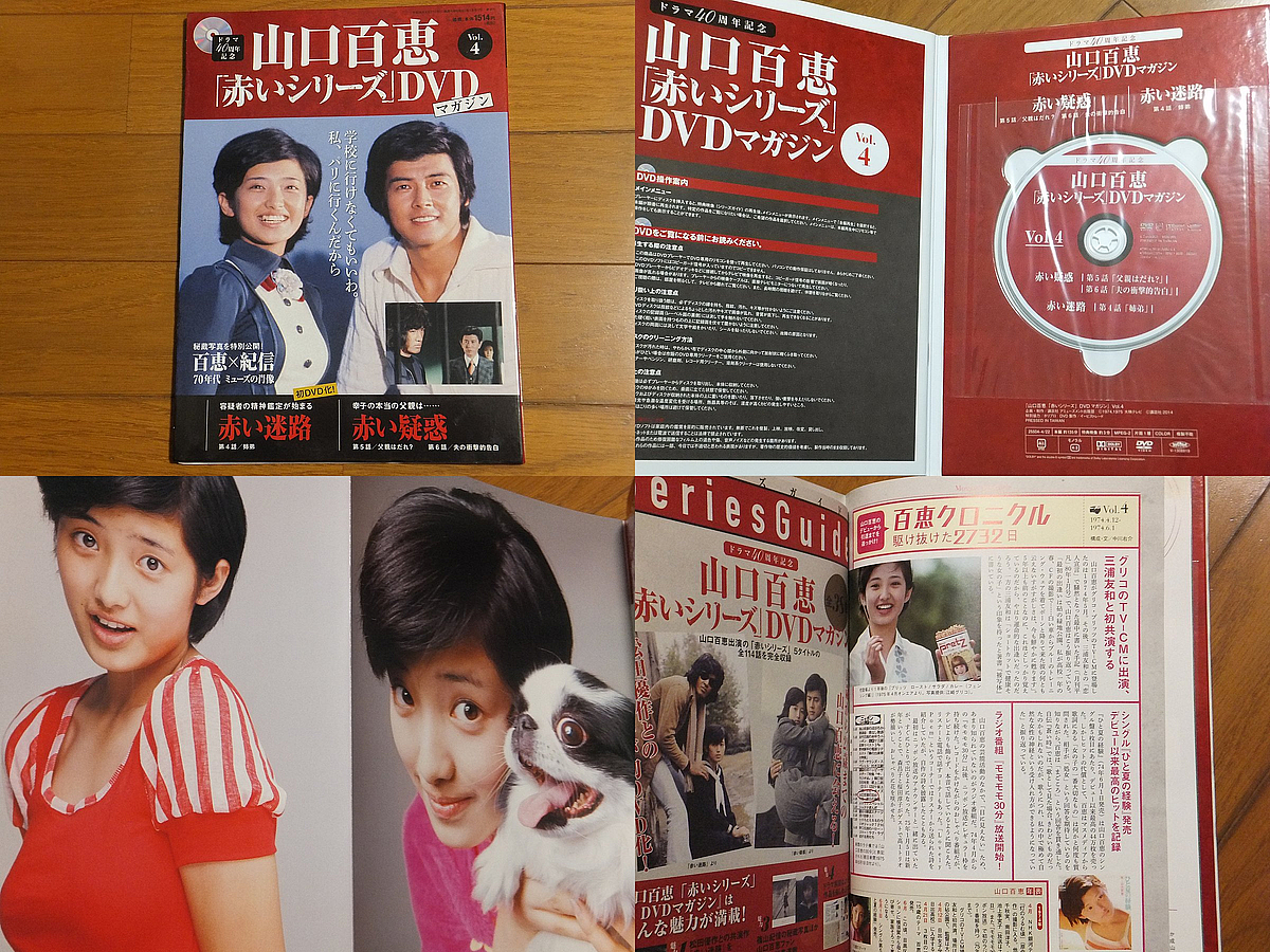 山口百恵「赤いシリーズ」DVDマガジン vol.1～6／セット 赤い迷路 赤い
