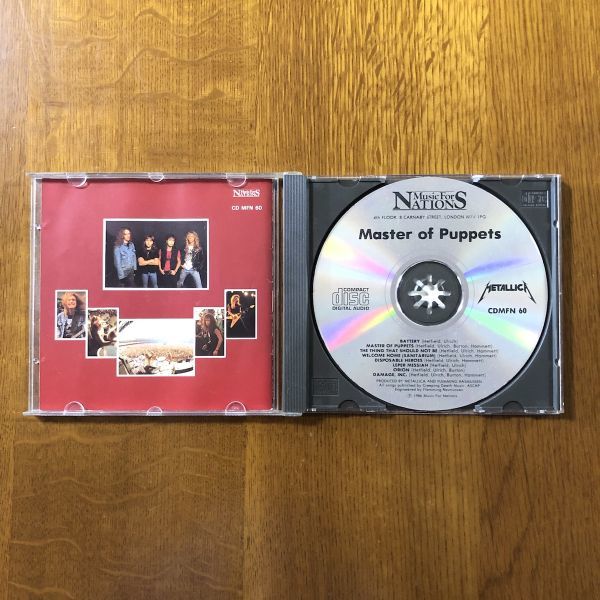 バーコードなし初版仕様 MFNオリジナル UK盤】 METALLICA / MASTER OF