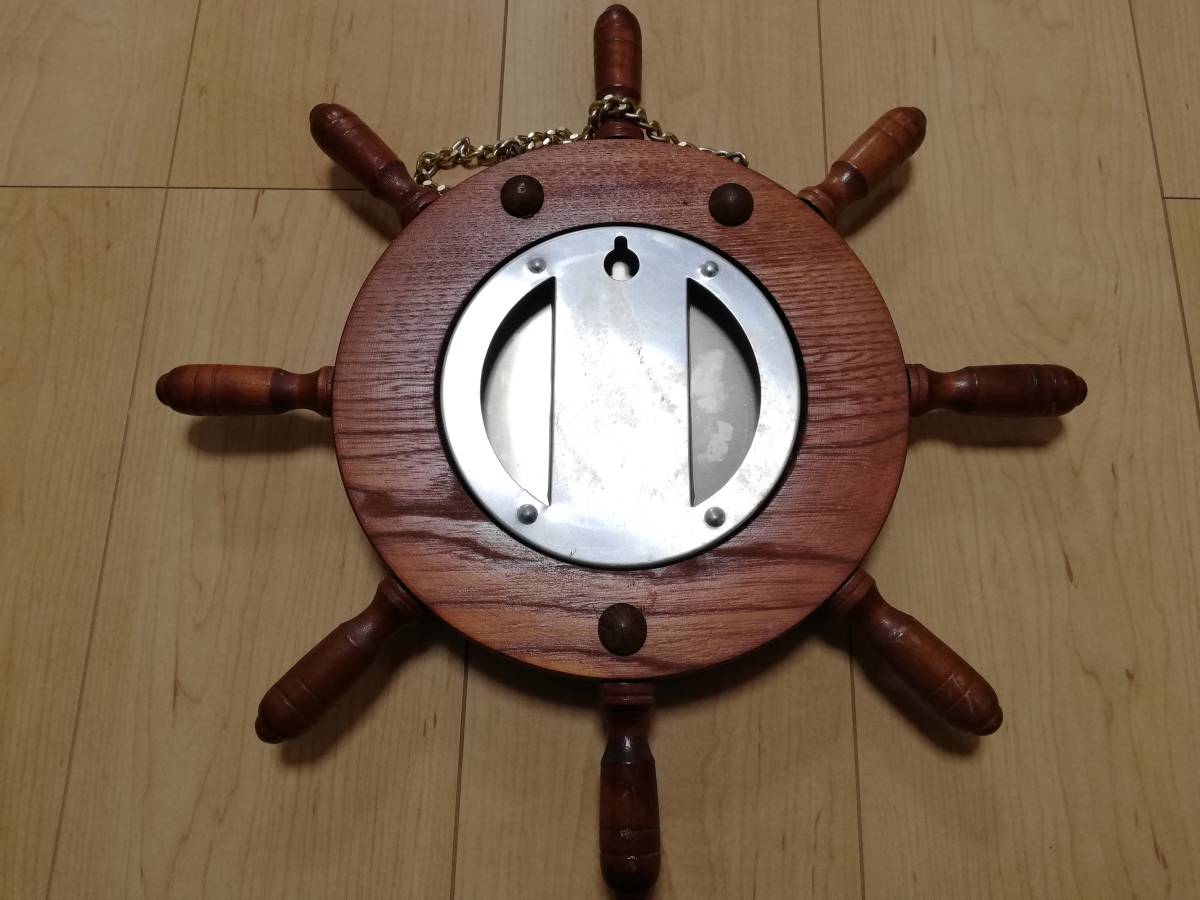 シチズン 温湿度計 木製 船舵 ハンドル CITIZEN 日本製 壁掛け  