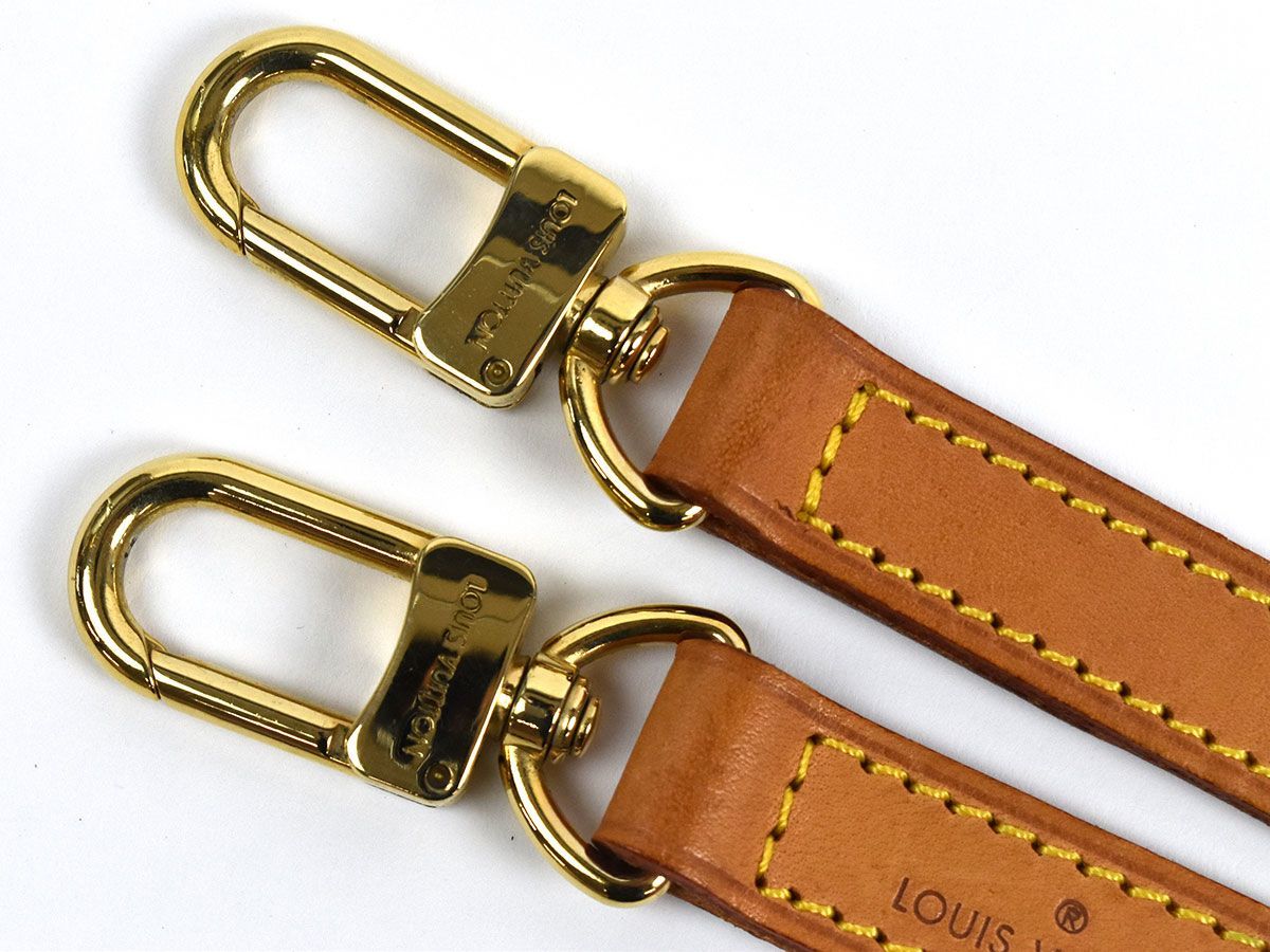 137548◆LOUIS VUITTON ルイ ヴィトン ショルダーストラップ 斜めがけ 肩紐 バッグ用パーツ レザー ベージュ メンズ レディース/ G