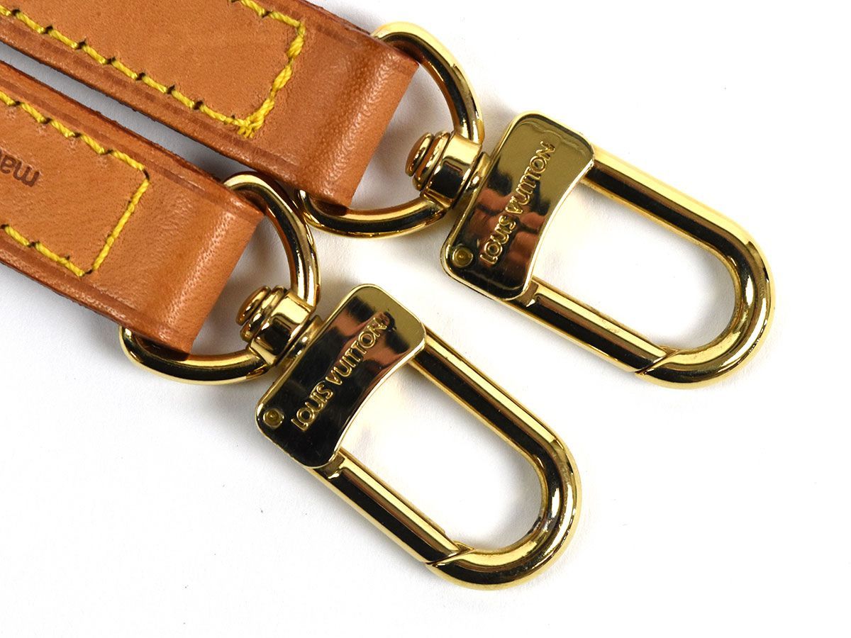 137548◆LOUIS VUITTON ルイ ヴィトン ショルダーストラップ 斜めがけ 肩紐 バッグ用パーツ レザー ベージュ メンズ レディース/ G