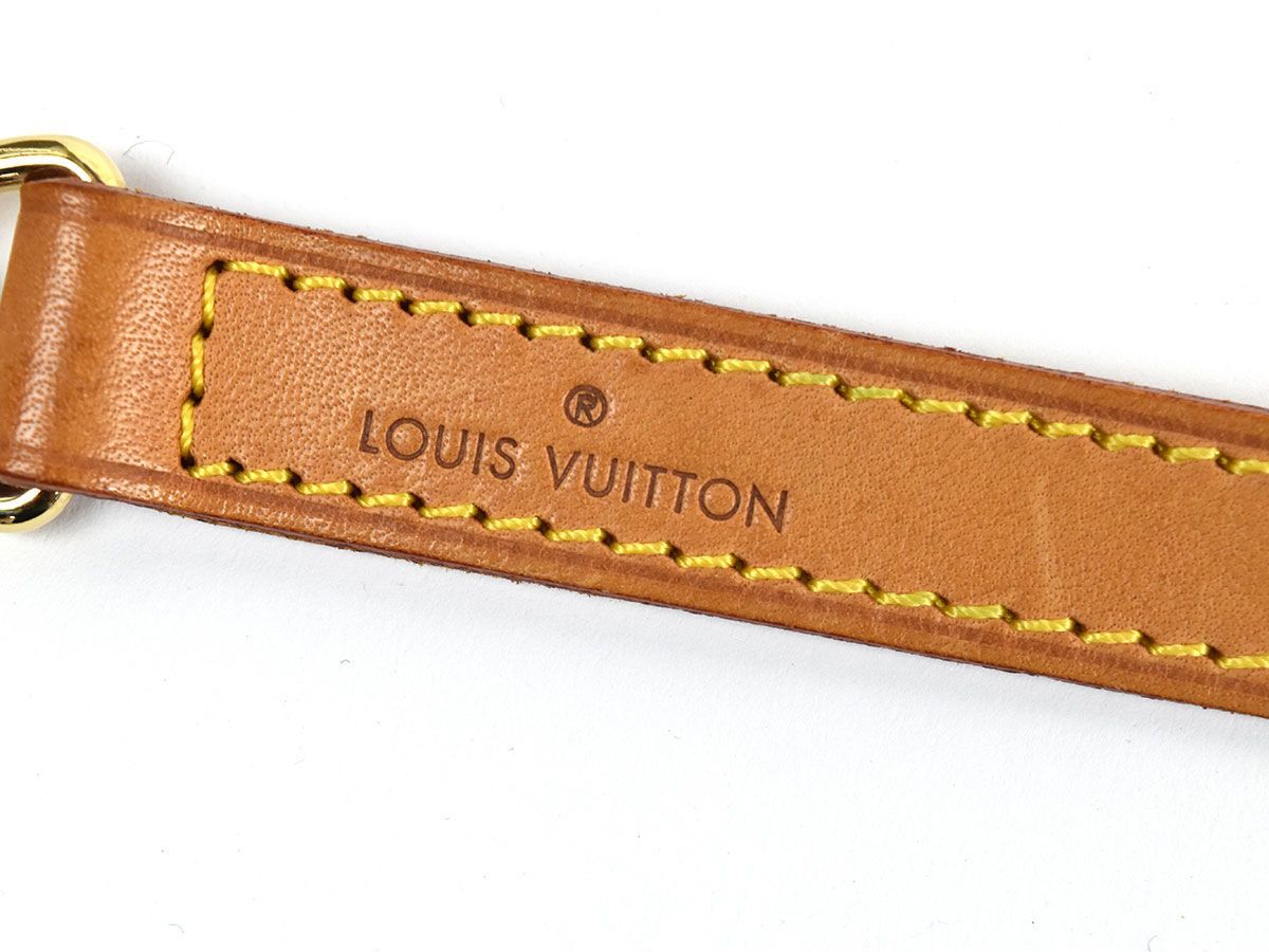 137548◆LOUIS VUITTON ルイ ヴィトン ショルダーストラップ 斜めがけ 肩紐 バッグ用パーツ レザー ベージュ メンズ レディース/ G
