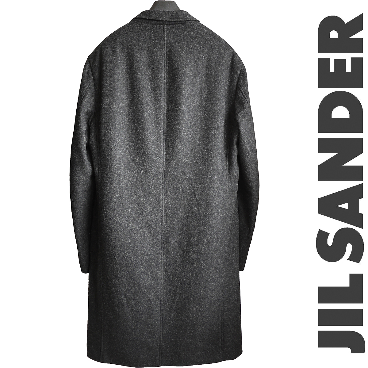 正規品 ジルサンダー JIL SANDER ボクシーウールメルトン チェスター 