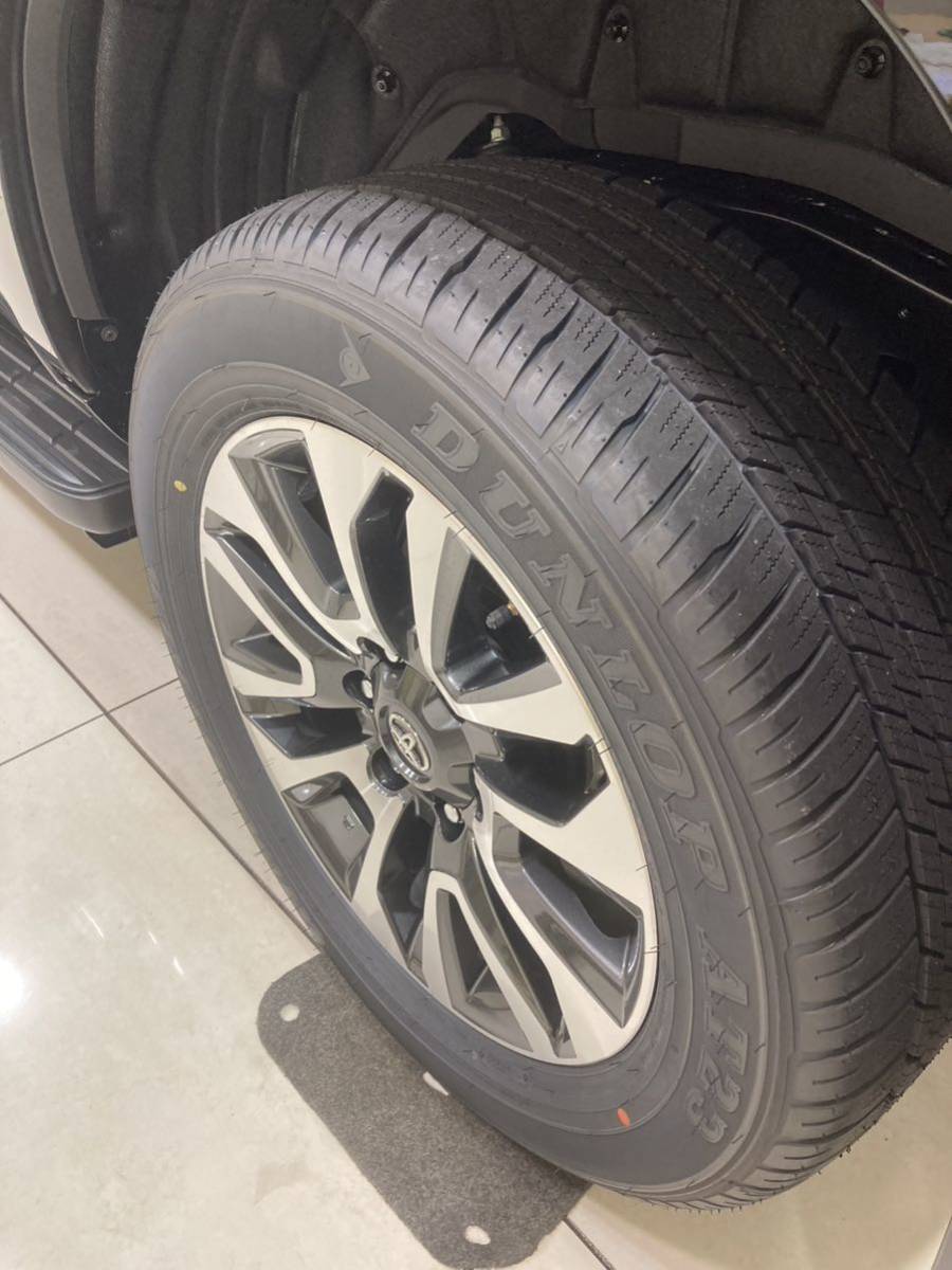新車外し プラド 純正 19インチ ホイール タイヤ 265/55/r19 7.5j +25 