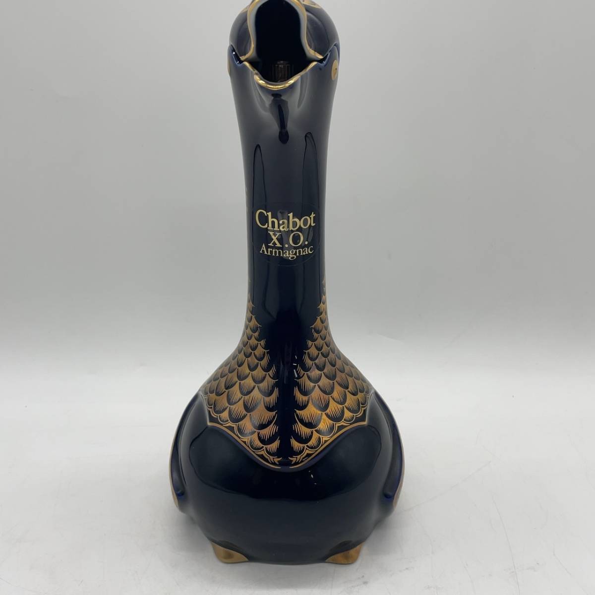8566【未開栓】CHABOT XO シャボー グース 陶器ボトル ブランデー