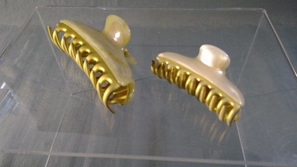 アクセサリ】 ≪acca≫ ヘアクリップ マーブル 2個 9cm・7cmアッカ